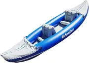 Solstice Inflatable Kayak for All Skill Levels (Heavy Duty Construction) | for Recreation & Performance | with Adjustable Padded Seats and Kayak Accessories