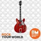 Hagstrom Super Viking Electric Guitar Semi-Hollow Wild Cherry Transparent