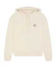 Maison Kitsuné Fox Head Patch Drawstring Hoodie S,XS,L,M White