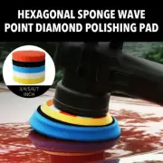 5pcs 3/4/5/6/7Inch Buffing Sponge Polishing Pad Kit For Car Polisher Buffer*