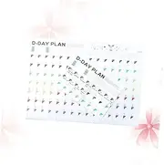 COHEALI 12pcs Countdown Calendar Planner for Day Learning Schedule Self Discipline Study Supplies Compact for Management at School and Home