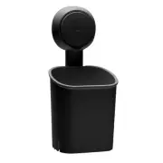 Gel Suction Toothbrush Holder in Matte Black