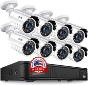 8 Camaras De Seguridad Casa Home Security Camera System Surveillance Cameras NEW