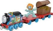 Thomas & Friends Diecast Toy Train Deep Sea Thomas Push-Along Engine with Ocean Cargo for Preschool Kids Ages 3+ Years