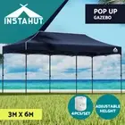 Instahut Gazebo Pop Up Marquee 3x6 Folding Outdoor Wedding Tent Base Pod Navy