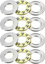uxcell F8-16M Thrust Ball Bearings 8mm x 16mm x 5mm Chrome Steel Single Direction 4pcs