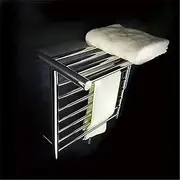 Heated Towel Rail Rack, Bathroom Towel Warmer Wall Mounted for Kitchen Electric Stainless Steel Energy Saving Towel Holder Bathroom Accessories