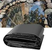 Pond Liner, Large Fish Pond Liners, Durable Rubber Pond Underlay, 3x4m 5x7m 6x9m 8x10m 10x12m Foldable Pond Tarpaulin(5x6m(16.4x19.7ft))