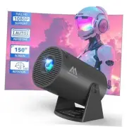 WiFi & Bluetooth Mini Projector, 150" Portable, 180Adjustable, Full HD 1080P