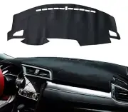 Car Leather Dashmat Dash Cover Dashboard Mat Pad For Honda Civic Sedan 2016-21 (for: Honda)