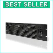 Professional Grade 3U Fan Panel - High Airflow Cooling for Audio/Video Racks