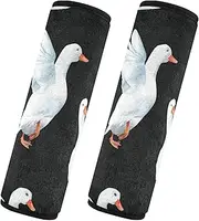 Car Seat Belt Pads Set of 2 Soft Unique Car Seatbelt Shoulder Cover Camera Bag Strap Cover Car Accessories for Adults Youth Kids M Duck Village Pekin Ducks