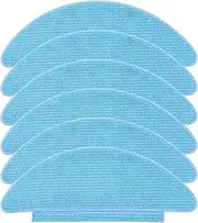 HMHAMA 6 Pack Replacement Vacuum Mop Cloth Pads for Lubluelu SL60D SG60 SL61 Robotic Vacuum Cleaner, Reusable Cleaning Floor Microfiber Soft Pad