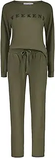 [Sleepy's The Mattress Experts] | Ilaroa Olive | Luxurious Comfort & Style | Elasticated Pants | Olive Pyjama Set
