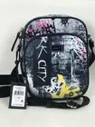 DKNY Women Gigi Flight Bag Crossbody Graffiti Double Zip Purse Handbag $ 148 NWT