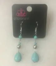 PAPARAZZI Turquoise Crackle Dangle Earrings