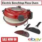 Electric Pizza Oven Cooker 1200W Ceramic Baking Stone 400C Heating Machine NEW