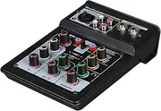 JWQFBC DJ Audio Mixer Sound Card System Interface Power Supply Computer Input USB Stereo Mixer for