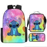Stitch Backpack StarCraft Backpack Oxford Cloth Shoulder Bag Lunch Bag Pencil Bag 22-NMAOV