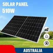 510W Mono Fixed Solar Panel Caravan Camping Home Charging Battery 500 Watt AU