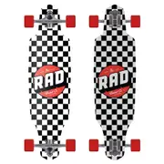 Rad Board Co Complete Drop Through Longboard Deck Checkers Black/White 9in