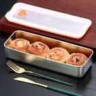 Bacon Crisper Box Tray for Refrigerator Stainless Steel Storage Container