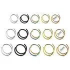15pcs 20G Double Nose Ring Surgical Steel Spiral Nose Hoops Piercing 6/8/10mm