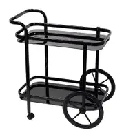 SMITH BLACK BAR CART