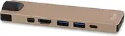 LMP USB-C Compact Dock 4K 8-Port, HDMI, Mini-DP, ETH., USB 3.0, SD / microSD, USB-C, Aluminium, Gold