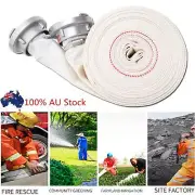 2set 30m Fire Hose Reel 2 inch Canvas Lay Flat Water C Storz Coupling Fitting AU