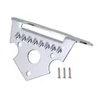 Silver Zinc Alloy Mandolin Tailpiece Parts for 8 String Mandolin Guitar