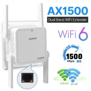 FENVI WiFi 6 AX1500 WiFi Repeater Extender Dual Band Internal Signal Booster US