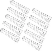 Leefasy 10x Kitchen Tongs Cooking Tongs Serving Utensils Bread Clip for Home Appetizers Bakery