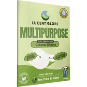 Lucent Globe Multipurpose Cleaner Sheets Tea Tree & Lime 2 pack