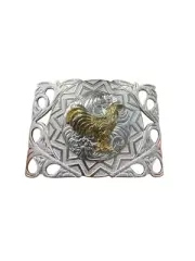 Rooster western style buckle hebilla vaquero gallo