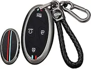 ontto Car Key Fob Cover Fit for Hyundai 2023 2024 Key Remote,Metal and Silicone Key Case