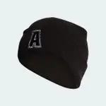 【ADIDAS 愛迪達】帽子 毛帽 運動帽 BEANIE CUFF VAR 黑 IB3236