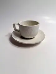 Discontinued/OOP Sasaki Colorstone BIRCH set of 4 Brand New Teacups + Saucers