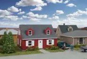 WALTHERS Cornerstone 933-3839 1/160 N Scale CAPE COD HOUSE 2-story suburban home