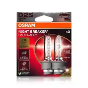 Osram 66240XN2-2HB Night Breaker 220 D2S HID Xenon Bulbs - Pack of 2 (for: Porsche)