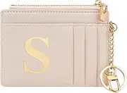 [KOTORA] Personalized Birthday Gifts for Women-Monogrammed Gifts RFID Card Holder Wallet,Initial Slim Wallet for Women RFID Blocking Thin Travel Wallet with Keychain Birthday Gifts for Women Men Girls,