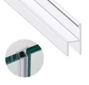 Shower Glass Door Seal Strip, 120 Inch Silicone Soft Shower Door Sweep to Sto...