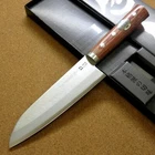 Japanese Kanetsune Kitchen Santoku Knife 6 1/2 inch Carbon steel 3 Layers JAPAN