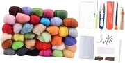 DOITOOL Wool Felting Kit for Adults Complete Craft Supplies 73pcs Kit Storage Box Enhance Parent-Child Bonding