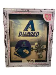 MLB Arizona Diamondbacks Wall Clock decorated box battery powered Dbacks