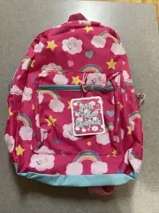 A.D. Sutton & Sons GIRLS PRINTED BACKPACK - Multicolored - Love/Rainbows - NWT