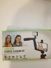 Vlogging Kit for Social Media , with Tripod, Microphone, LED Light and Mount