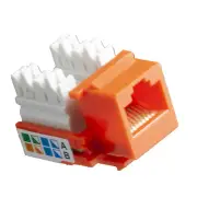 Cat5e Keystone Jack 110 in Orange 150 Pcs Pack Shipping from USA Tuff Jacks