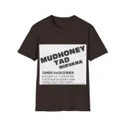 Mudhoney Tad Nirvana 12/03/1989 concert reprint Shirt