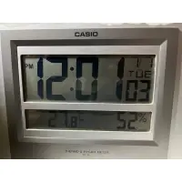 在飛比找蝦皮購物優惠-Casio卡西歐時間&溫度&濕度計，29*20公分